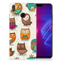 Honor 8X TPU Hoesje Vrolijke Uilen