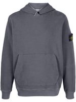 Stone Island hoodie en coton à patch Compass - Gris