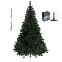 Kunst kerstboom Imperial Pine 120 cm met warm witte verlichting