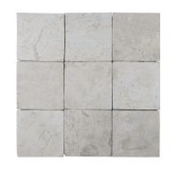 Stabigo Parquet 10x10 Cream Tumble mozaiek 30x30 cm creme mat - thumbnail