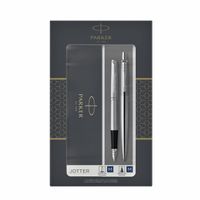 Balpen en vulpen Parker Jotter stainless steel CT medium - thumbnail