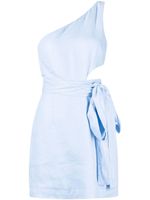 BONDI BORN robe courte Mytros à design asymétrique - Bleu