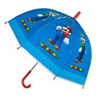 Super Mario Kinderparaplu 66 cm Blauw - thumbnail