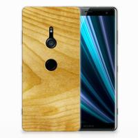 Sony Xperia XZ3 Bumper Hoesje Licht Hout