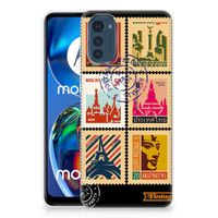 Motorola Moto E32/E32s Siliconen Back Cover Postzegels - thumbnail