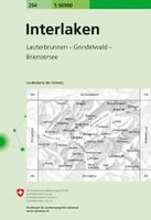 Wandelkaart - Topografische kaart 254 Interlaken | Swisstopo - thumbnail