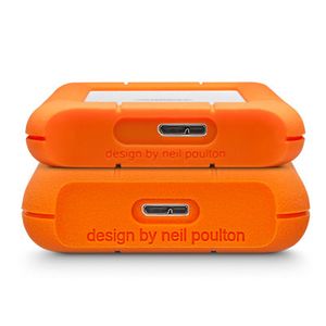 LaCie Rugged Mini externe harde schijf 2000 GB Oranje, Zilver