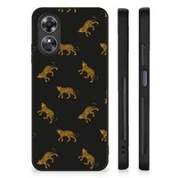 Dierenprint Telefoonhoesje voor OPPO A17 Leopards - thumbnail