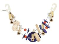 Trixie hangbrug aan sisalkoord bamboe/kokos/riet/hout 45 cm 3 st