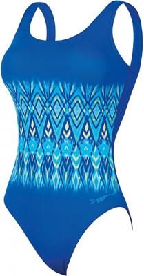 Zoggs badpak Aqua Reef Scoopback dames polyamide blauw Zoggs badpak Aqua Reef Scoopback dames polyamide blauw