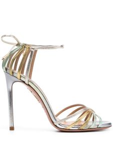 Aquazzura sandales 125 mm en cuir - Argent