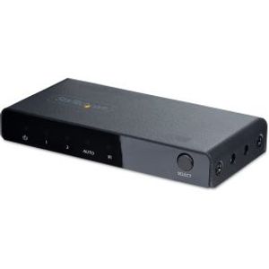 StarTech.com 2-Port 8K HDMI Switch, HDMI 2.1 Switcher 4K 120Hz HDR10+, 8K 60Hz UHD, HDMI Videoschake