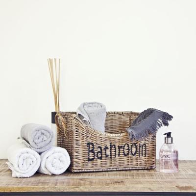Rieten opbergmand 'Bathroom' - Klein Rieten opbergmand 'Bathroom' - Klein