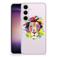 Samsung Galaxy S24 Telefoonhoesje met Naam Lion Color - thumbnail