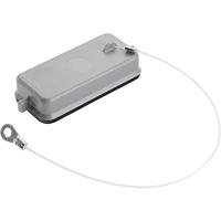 Beschermdeksel met 2 bouten voor aanbouw-, sokkel-, en koppelingsbehuizing, veiligheidskoordje met kabelschoen serie H-