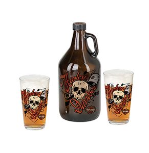 Harley-Davidson Schedel Bierkruik Set