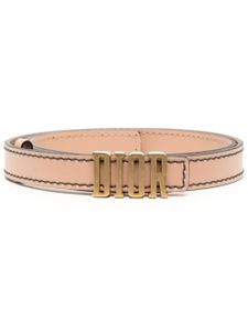 Christian Dior Pre-Owned ceinture en cuir à boucle logo - Rose