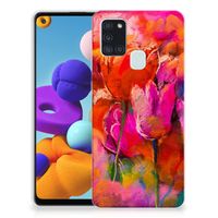 Hoesje maken Samsung Galaxy A21s Tulips - thumbnail