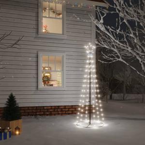 VidaXL Kegelkerstboom 108 LED&apos;s 70x180 cm koudwit