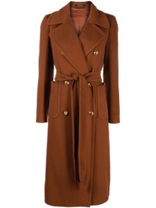 Tagliatore manteau ceinturé à boutonnière croisée - Marron