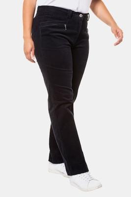 Ulla Popken Broek Mony, tinneroy, schuine zakken, deels elastische ban - Grote Maten