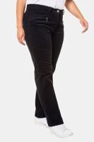 Ulla Popken Broek Mony, tinneroy, schuine zakken, deels elastische ban - Grote Maten