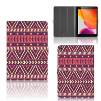 iPad 10.2 2019 | iPad 10.2 2020 | 10.2 2021 Tablet Hoes Aztec Paars