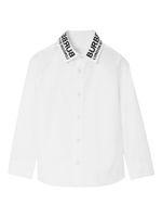 Burberry Kids chemise boutonnée à logo imprimé - Blanc