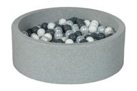 Viking Choice  Ballenbak 90 cm met 300 ballen wit, parelmoer & grijs