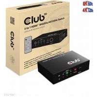 CLUB3D 3 to 1 HDMI© 8K60Hz/4K120Hz Switch - thumbnail