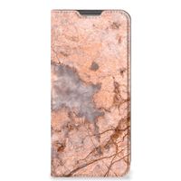 OPPO A96 | A76 Standcase Marmer Oranje - thumbnail