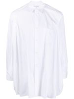 Comme Des Garçons Shirt chemise à fentes latérales en coton - Blanc