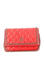 CHANEL Pre-Owned sac porté épaule à détail de chaîne (2020) - Rouge