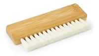 Dynavox Grammofoonplaatborstel ZB110, vinyl-reinigingsborstel met borstelharen van geitenhaar voor zachte reiniging, echt houten handvat, bamboehout