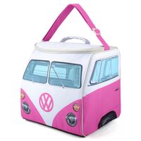 VW Replica T1 Bus Camper Koeltas Roze