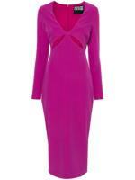 Versace Jeans Couture Midi-jurk met uitgesneden details en logo applicatie - Paars