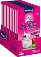 VITAKRAFT CAT LIQUID SNACK RUND & INULINE 11X3 ST