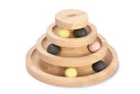 Designed by Lotte Speeltoren Mia – kattenspeelgoed – hout – bruin –