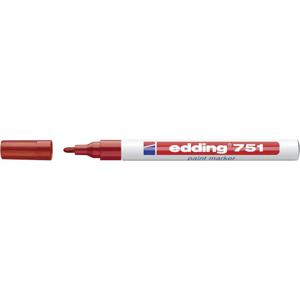 Edding 751 paint marker 4-751002 Lakmarker Rood 1 mm, 2 mm