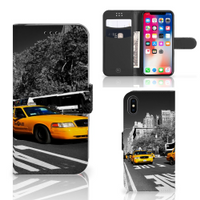 Apple iPhone X | Xs Flip Cover New York Taxi - thumbnail