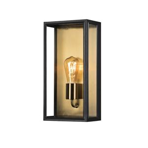 KonstSmide Landelijke muurlamp Carpi zwart met goud 7349-758