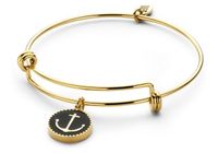 CO88 Collection 8CB-90185 - Stalen bangle met bedel - anker - one-size - goudkleurig