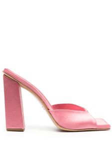 GIABORGHINI mules Rosie satiné 125 mm - Rose