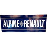 Alpine Renault Emaille Bord - 90 x 35cm - thumbnail