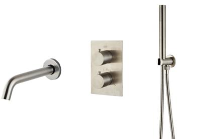 Saniclear Exclusive 304 RVS inbouw badkraan Saniclear Exclusive 304 RVS inbouw badkraan