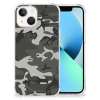 iPhone 13 Doorzichtige Silicone Hoesje Army Light