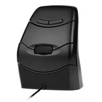 BakkerElkhuizen DXT 3 Wired, Bedrade precisiemuis, Verticale muis, Rechts- en linkshandig, Bedraad, Zwart