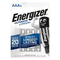 Energizer Lithium Batterij AAA | 1.5 V DC | 1250 mAh | 4 stuks - ENLITHIUMAAAP4 ENLITHIUMAAAP4