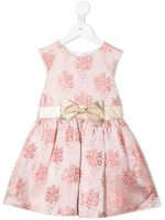 Hucklebones London robe courte en jacquard à fleurs - Rose