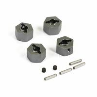 FTX - Texan 1/10 Metal Wheel Hexes & Pins (4Pc) (FTX9895) - thumbnail